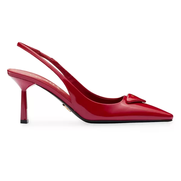 Patent Leather Slingback Pumps PRADA